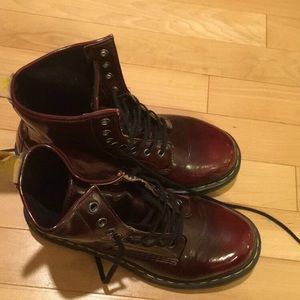 Cherry red doc martens